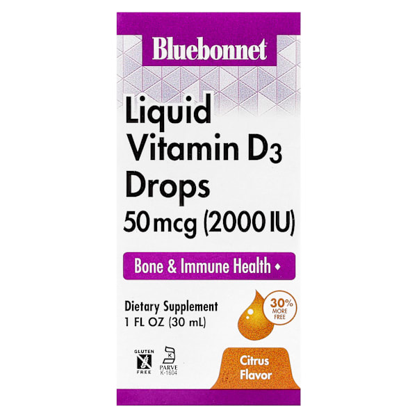 Liquid Vitamin D3 Drops, Citrus, 2000 IU, 30 ml
