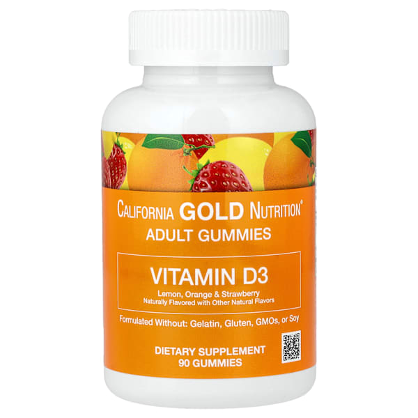 Vitamin D3 Gummies, 1000 IU, 90 Gummies