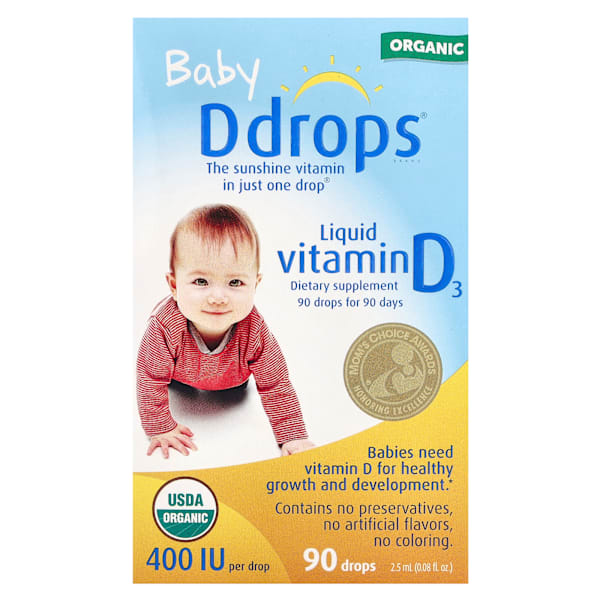 Baby, Organic Liquid Vitamin D3, 400 IU