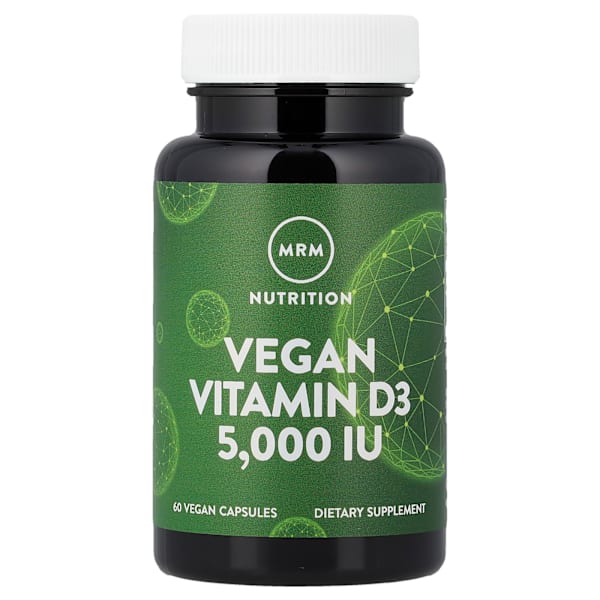 Vegan Vitamin D3, 5000 IU, 60 Vegan Capsules