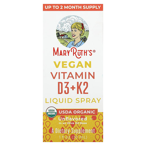 D3 + K2 Liquid Spray, Vegan, 30 ml