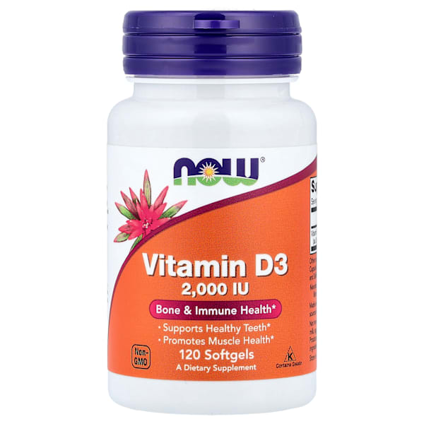 Vitamin D-3, 2000 IU, 120 Softgels