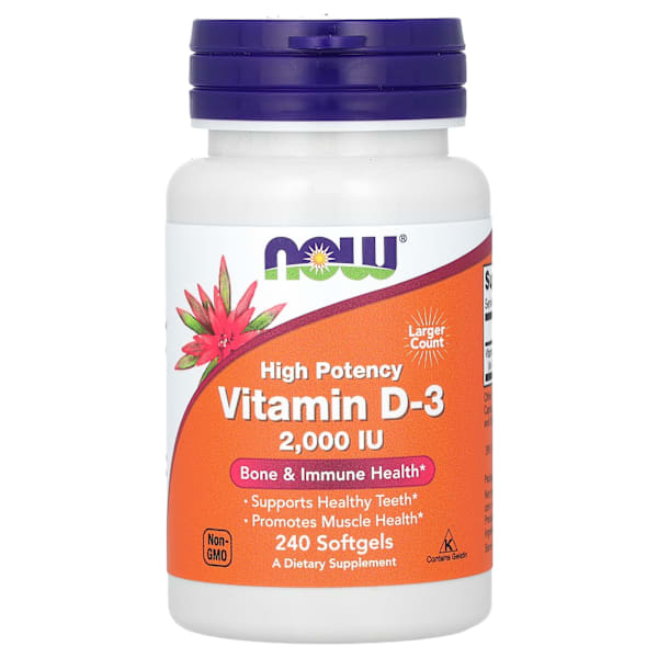 High-potency vitamin D3, 2000 IU, 240 capsules