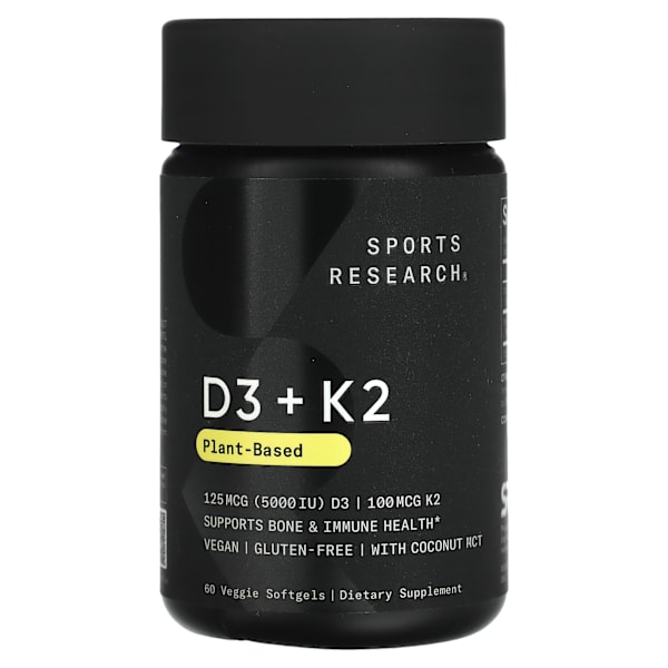 D3 + K2 with Coconut MCT Oil, 5000 IU, 60