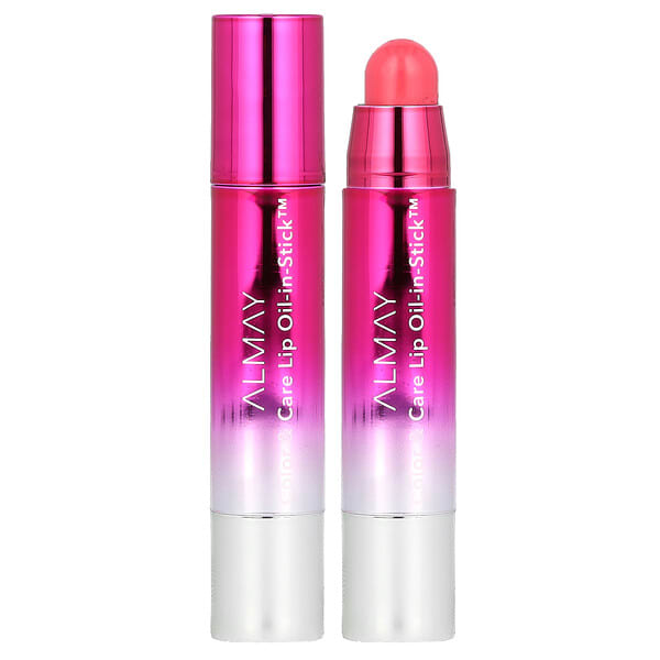 Almay, Color & Care Lip Oil-in-Stick, 120 Rosy Glaze, 0.09 oz (2.5 g) (Discontinued Item)