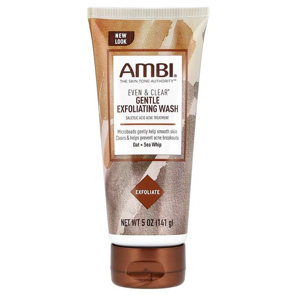 AMBI, Even & Clear®, Gentle Exfoliating Wash, Oat + Sea Whip, 5 oz (141 g) (Discontinued Item)