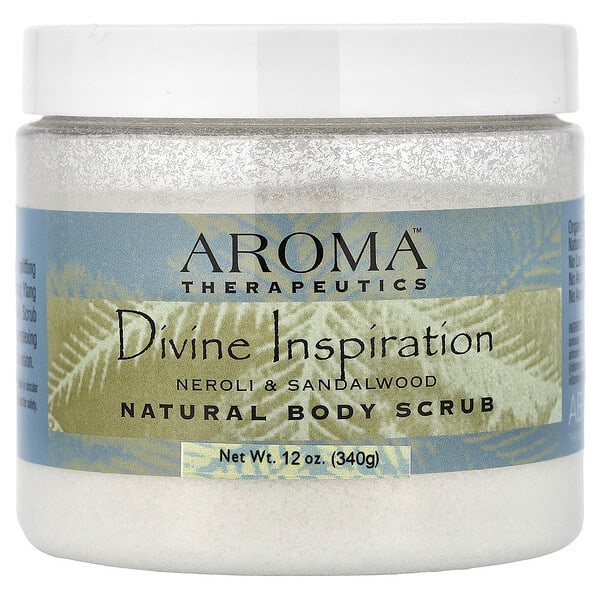 Abra Therapeutics, Natural Body Scrub, Divine Inspiration, Neroli & Sandalwood, 12 oz (340 g)