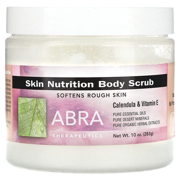 Abra Therapeutics, Skin Nutrition Body Scrub, Calendula and Vitamin E, 10 oz (283 g) (Discontinued Item)