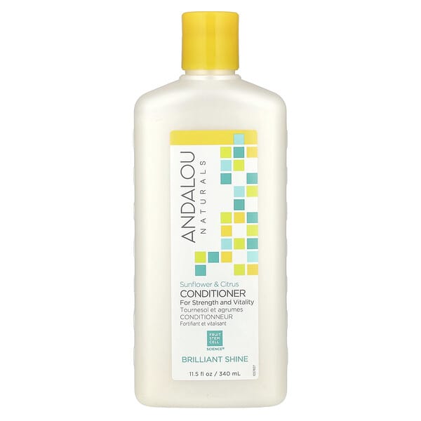 Andalou Naturals, Conditioner, Brilliant Shine, Sunflower & Citrus, For Strength and Vitality, 11.5 fl oz (340 ml)