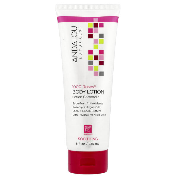 Andalou Naturals, 1000 Roses®, Body Lotion, Soothing, 8 fl oz (236 ml)