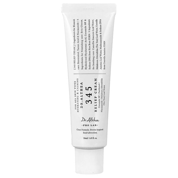 Dr. Althea, 345 Relief Cream, For All Skin Types, 1.69 fl oz (50 ml)