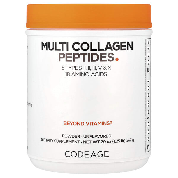Codeage, Multi Коллаген Peptides нунтаг, амтгүй, 20 oz (567 g)