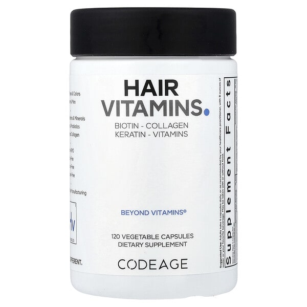 Codeage, Hair Витаминs, 120 ширхэг капсул