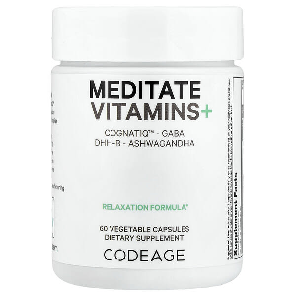 Codeage, Meditate Витаминs+, 60 капсул