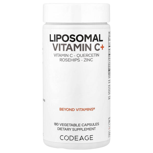 Codeage, Liposomal Витамин C+, 180 ширхэг капсул