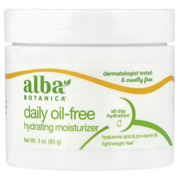 Alba Botanica, Daily Oil-Free Hydrating Moisturizer, Fragrance Free, 3 oz (85 g)