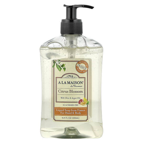 A La Maison de Provence, Liquid Soap, For Hand & Body, Citrus Blossom, 16.9 fl oz (500 ml)