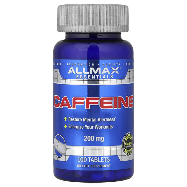 ALLMAX, Essentials, Caffeine, 200 мг, 100 шахмал