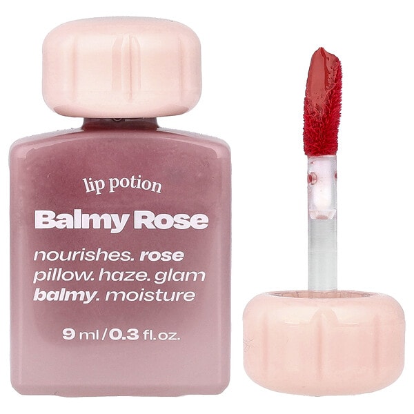 alternativestereo, Lip Potion Balmy Rose, No.7 Tea Rose, 0.3 fl oz (9 ml)