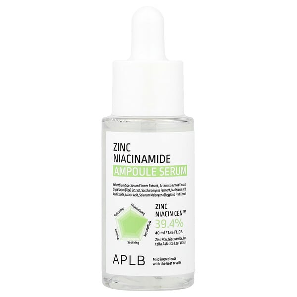 APLB, Zinc Niacinamide Ampoule Serum, 1.35 fl oz (40 ml)