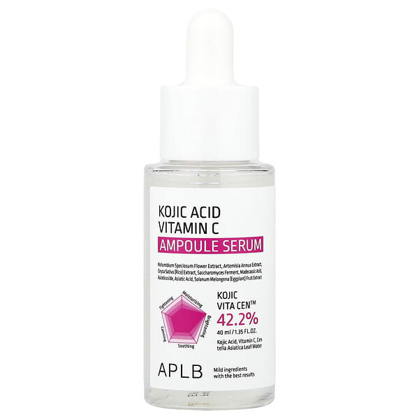 APLB, Kojic Acid Vitamin C Ampoule Serum, 1.35 fl oz (40 ml)