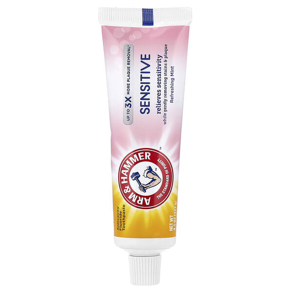Arm & Hammer, Anticavity Fluoride Toothpaste, Sensitive, Refreshing Mint, 4.5 oz (127 g)