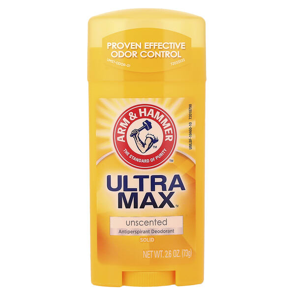 Arm & Hammer, UltraMax™, Solid Antiperspirant Deodorant, үнэргүй, 2.6 oz (73 g)