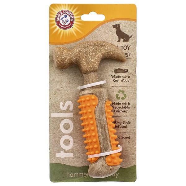 Arm & Hammer, Dental Toy For Dogs, Hammer, 1 Toy (Discontinued Item)