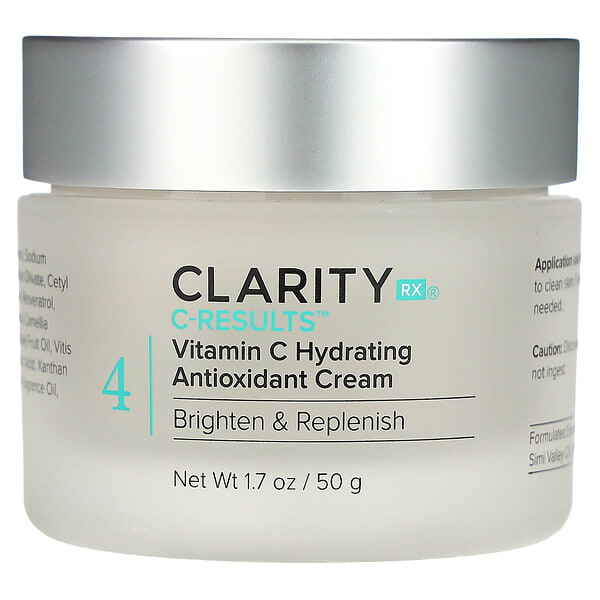 ClarityRx, C-Results, Vitamin C Hydrating Antioxidant Cream, 1.7 oz (50 g) (Discontinued Item)