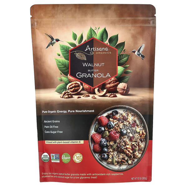 Artisana, органикs, Walnut Butter Granola, 10 oz (283 g)