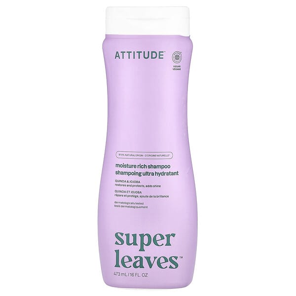 ATTITUDE, Super Leaves™, Moisture Rich Shampoo, Quinoa & Jojoba, 16 fl oz (473 ml)