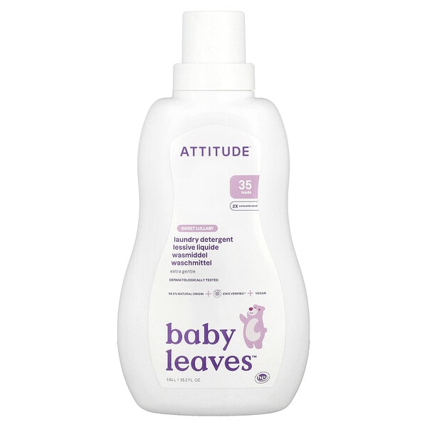 ATTITUDE, Baby Leaves™, Laundry Detergent, Sweet Lullaby, 35.2 fl oz (1.04 l)