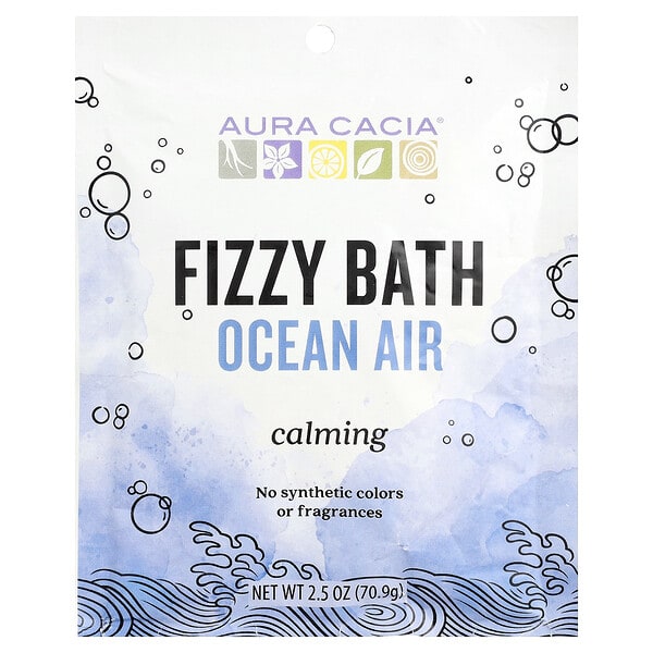 Aura Cacia, Fizzy Bath, Ocean Air, 2.5 oz (70.9 g) (Discontinued Item)