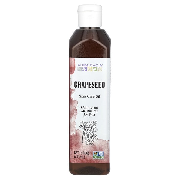 Aura Cacia, Skin Care Oil, Grapeseed, 16 fl oz (473 ml)