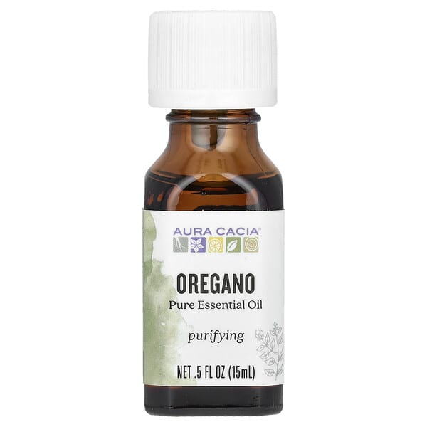 Aura Cacia, цэвэр Essential Oil, Oregano, 0.5 fl oz (15 ml)