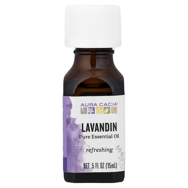 Aura Cacia, цэвэр Essential Oil, Lavandin, 0.5 fl oz (15 ml) (Discontinued Item)
