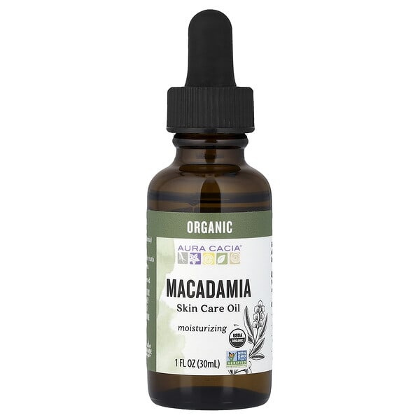 Aura Cacia, Organic Skin Care Oil, Macadamia, 1 fl oz (30 ml)