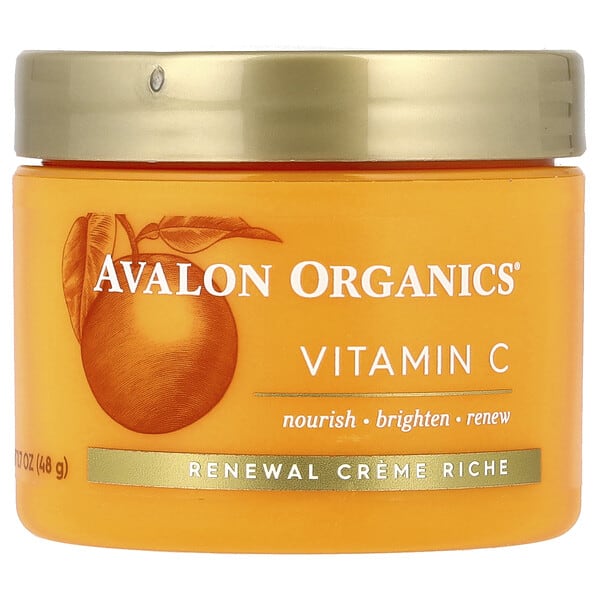 Avalon Organics, Витамин C, Renewal Creme Riche, 1.7 oz (48 g)