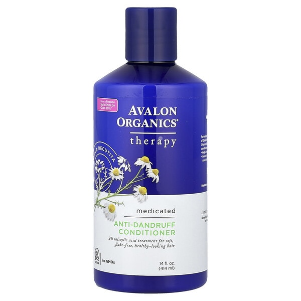 Avalon Organics, Anti-Dandruff Conditioner, Chamomilla Recutita, 14 oz (414 g) (Discontinued Item)