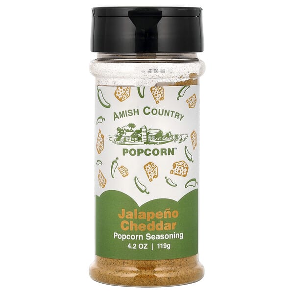 Amish Country Popcorn, Popcorn Seasoning, Jalapeño Cheddar, 4.2 oz (119 g)