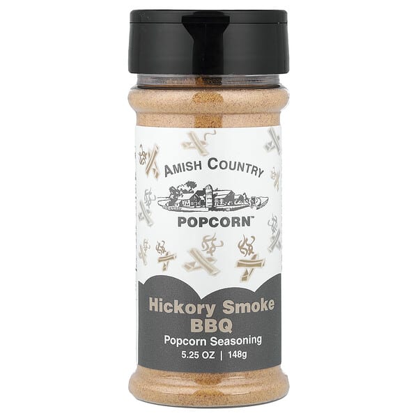 Amish Country Popcorn, Popcorn Seasoning, Hickory Smoke BBQ, 5.25 oz (148 g)