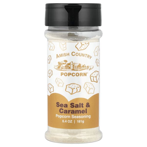 Amish Country Popcorn, Popcorn Seasoning, Sea Salt & Caramel, 6.4 oz (181 g)