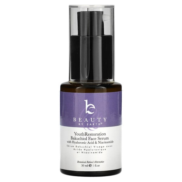 Beauty By Earth, Youth Restoration Bakuchiol Face Serum, 1 fl oz (30 m) (Discontinued Item)