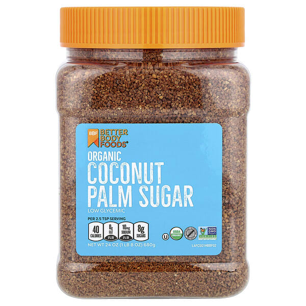 BetterBody Foods, Organic Coconut Palm Sugar, 1 lb 8 oz (680 g)