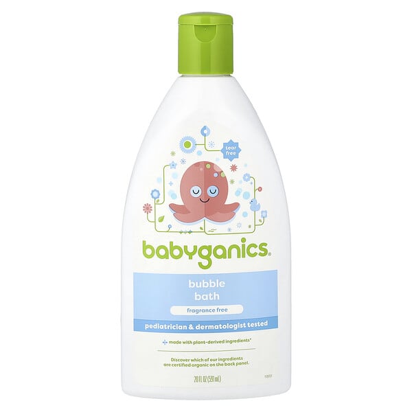 Babyganics, Bubble Bath, Fragrance Free, 20 fl oz (591 ml) (Discontinued Item)