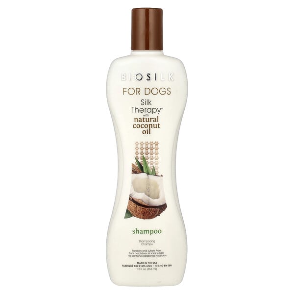 Biosilk, Silky Therapy® with Natural Coconut Oil Shampoo, For Dogs, 12 fl oz (355 ml)