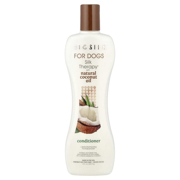 Biosilk, Silk Therapy® with Natural Coconut Oil Conditioner, For Dogs, 12 fl oz (355 ml)