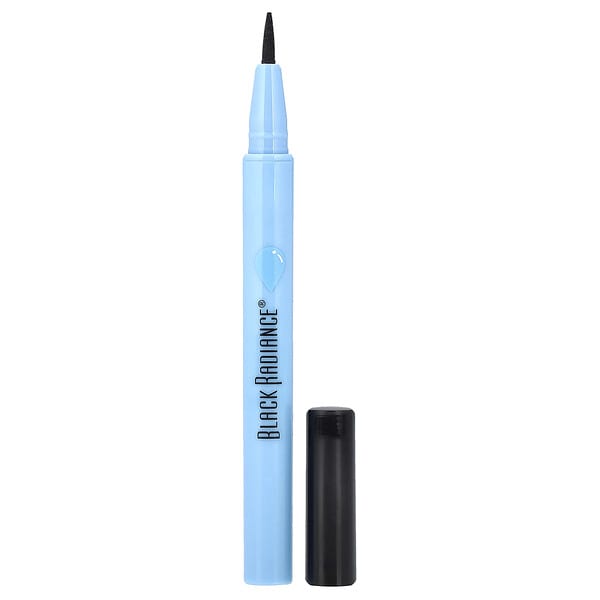 Black Radiance, Fine Line Waterproof Liquid Eyeliner Pen, CA6425 Black Velvet, 0.03 fl oz (0.94 ml) (Discontinued Item)