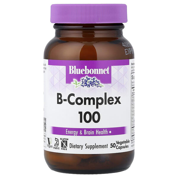 Bluebonnet Nutrition, B-цогц 100, 50 ширхэг капсул