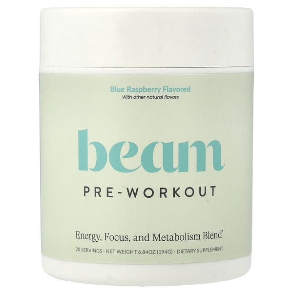 Beam, Pre-Workout, Blue бөөрөлзгөнө, 6.84 oz (194 g)